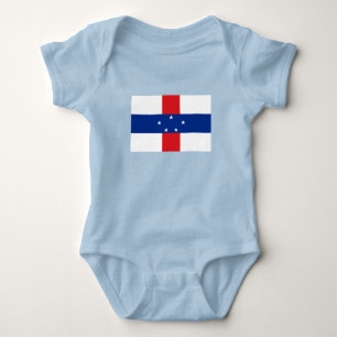 Flagge der Niederländischen Antillen Baby Strampler