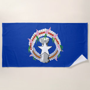 Flagge der Nördlichen Marianen Strandtuch