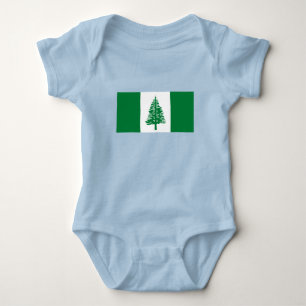 Flagge der Norfolk Baby Strampler
