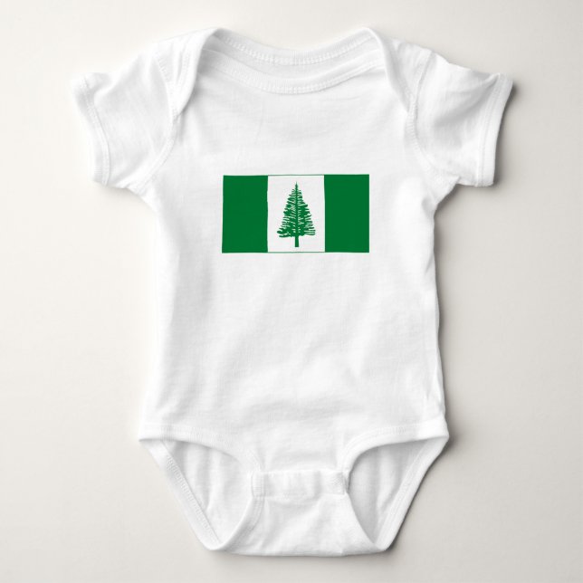 Flagge der Norfolk Baby Strampler (Vorderseite)