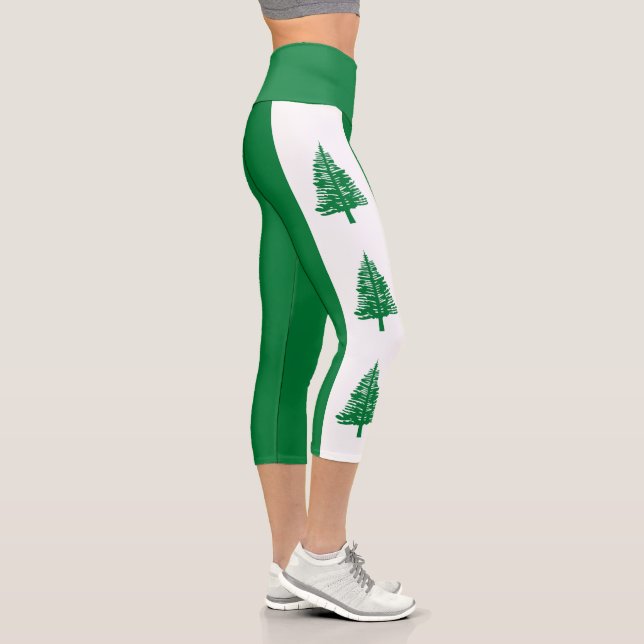 Flagge der Norfolk Capri Leggings (Rechts)