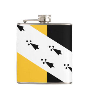 Flagge der Norfolk-Hüftkolben Flachmann