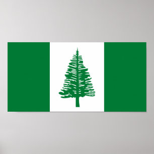 Flagge der Norfolk-Insel Poster