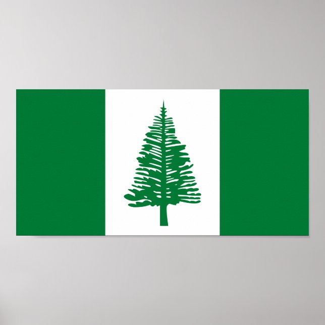 Flagge der Norfolk Poster (Vorne)