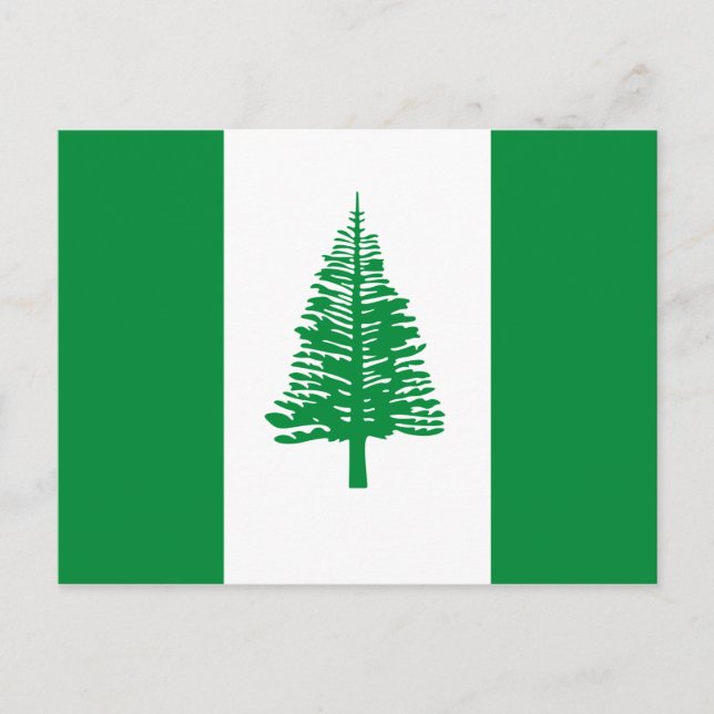 Flagge der Norfolk Postkarte (Vorderseite)