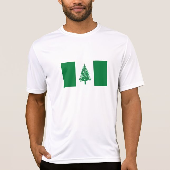 Flagge der Norfolk T-Shirt (Vorderseite)