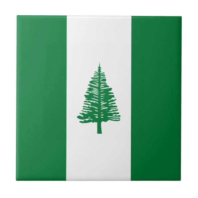 Flagge der Norfolkinsel Fliese (Vorderseite)