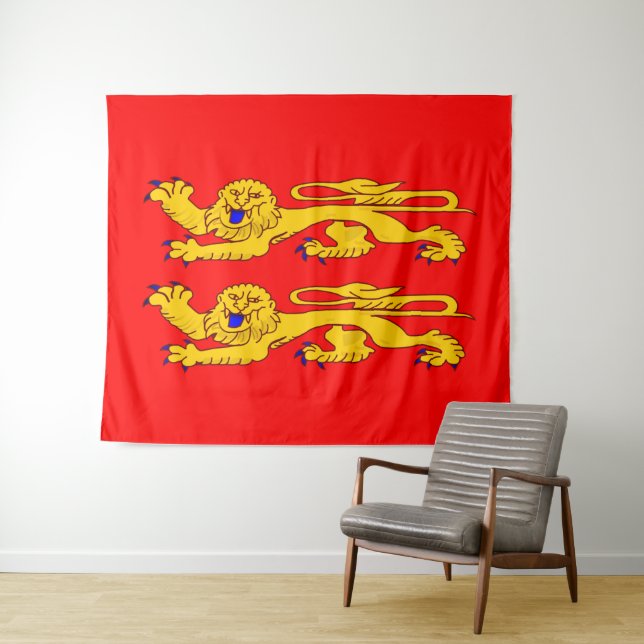 Flagge der Normandie Wandteppich (Beispiel (Horizontal))