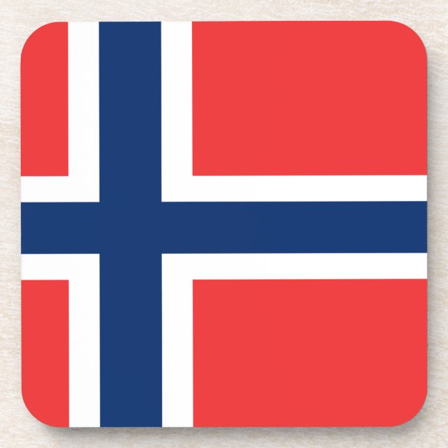 Flagge der Norwegen-Korken-Untersetzer Getränkeuntersetzer (Vorderseite)