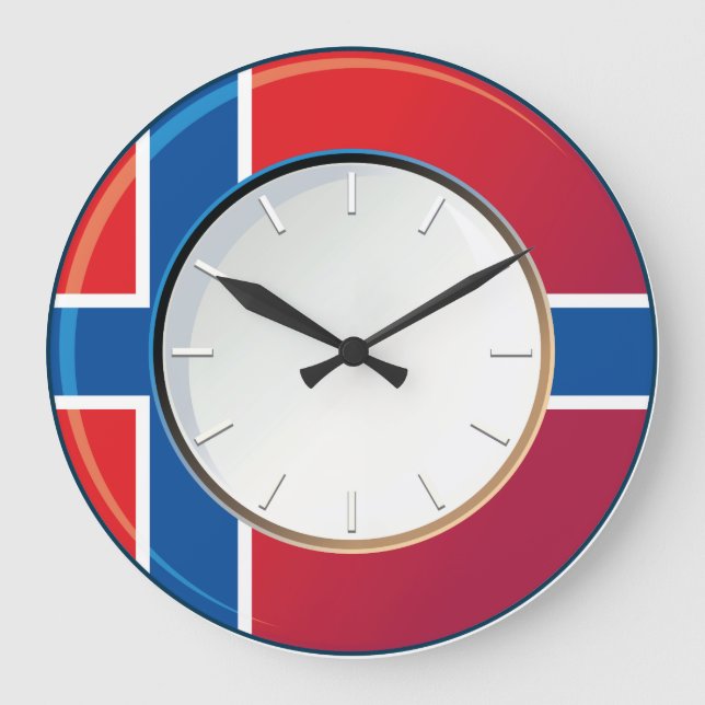 Flagge der norwegischen Uhr (Vorderseite)