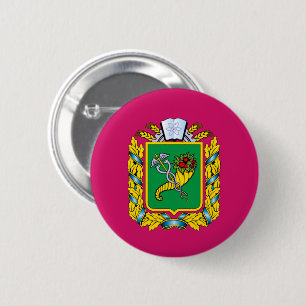 Flagge der Oblast Kharkiv Button