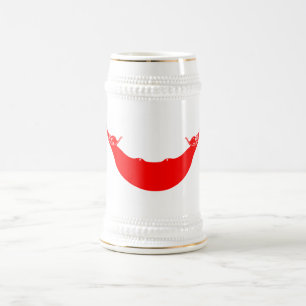 Flagge der Osterinsel Bierglas