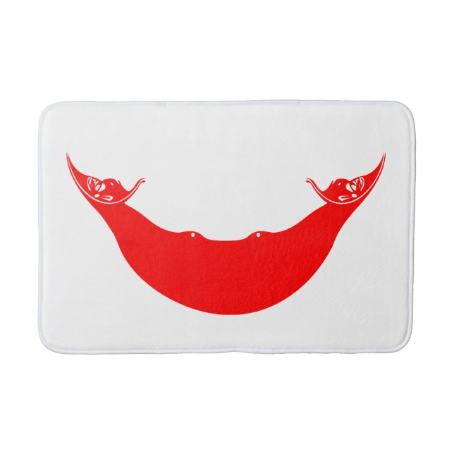 Flagge der Osterinsel (Rapa Nui) Badematte (Vorderseite)