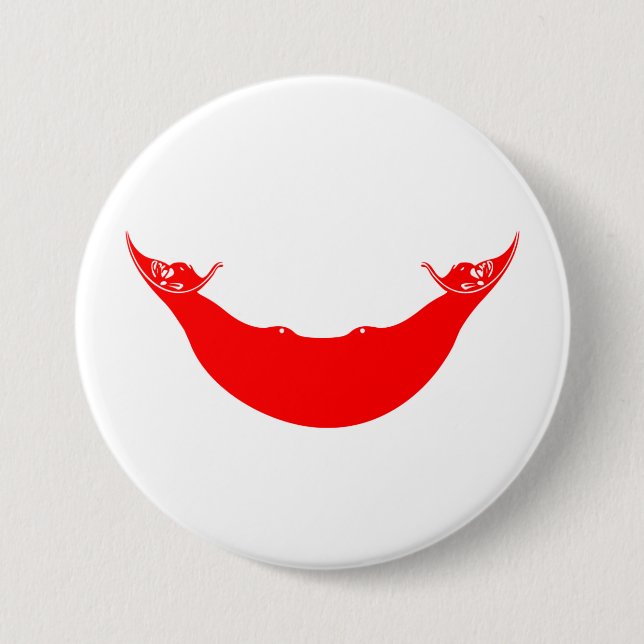 Flagge der Osterinsel (Rapa Nui) Button (Vorderseite)