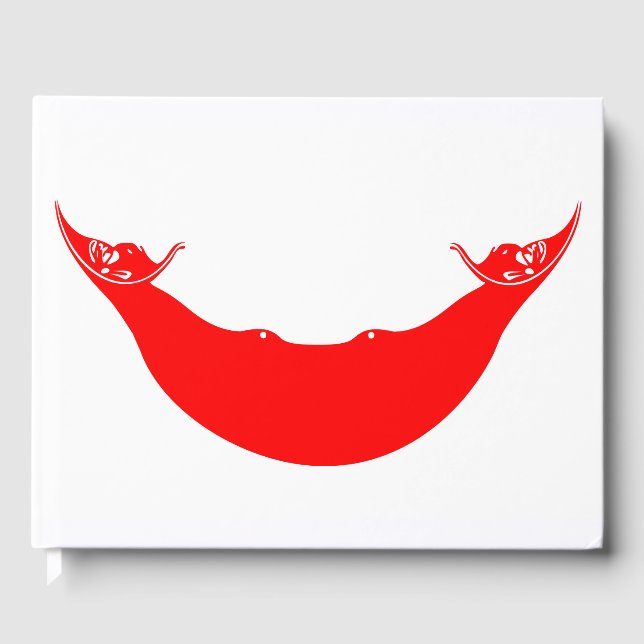 Flagge der Osterinsel (Rapa Nui) Gästebuch (Vorderseite)