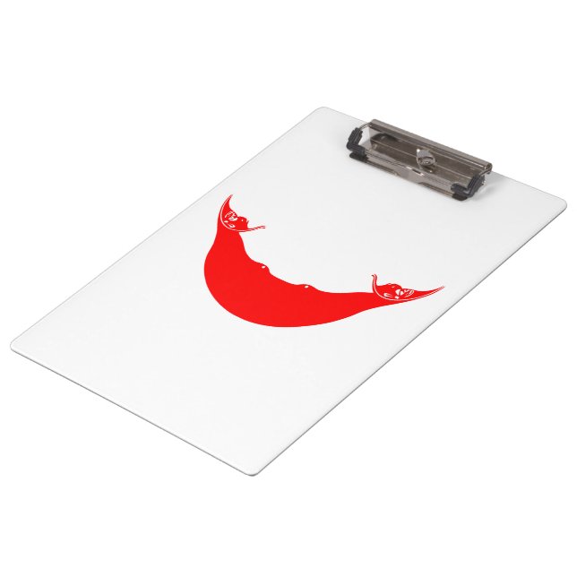 Flagge der Osterinsel (Rapa Nui) Klemmbrett (Schrägansicht)