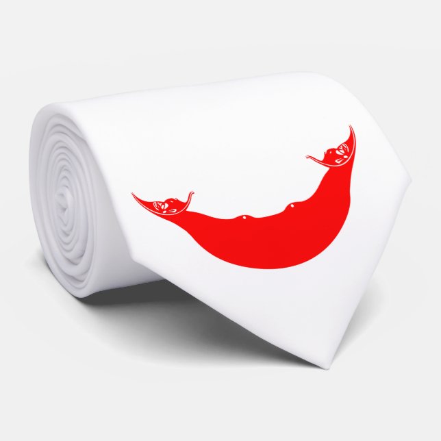 Flagge der Osterinsel (Rapa Nui) Krawatte (Gerollt)