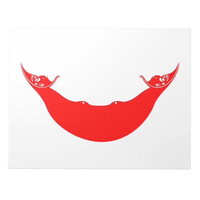 Flagge der Osterinsel (Rapa Nui) Notizblock (Vorderseite)