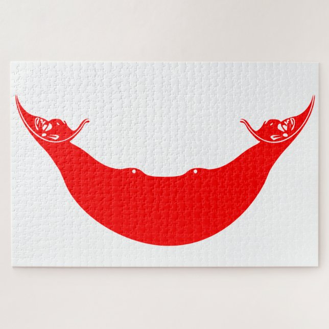 Flagge der Osterinsel (Rapa Nui) Puzzle (Horizontal)