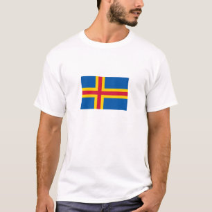 Flagge der patriotischen Åland-Inseln T-Shirt
