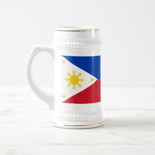Flagge der Philippinen Bierglas