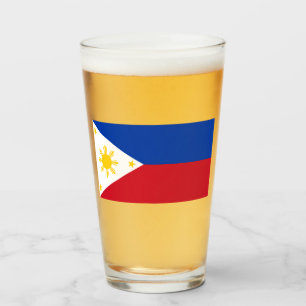Flagge der Philippinen Glas