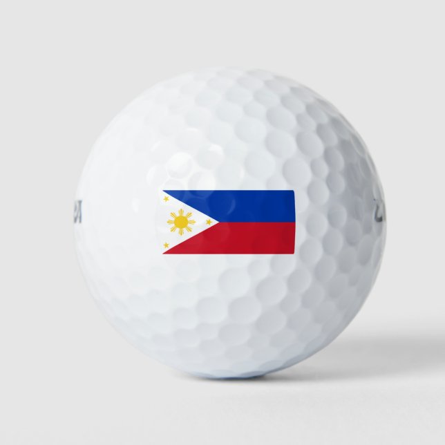 Flagge der Philippinen Golfball (Vorderseite)