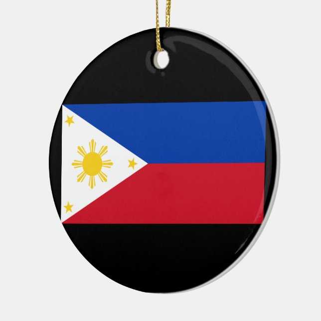 Flagge der Philippinen Keramik Ornament (Links)