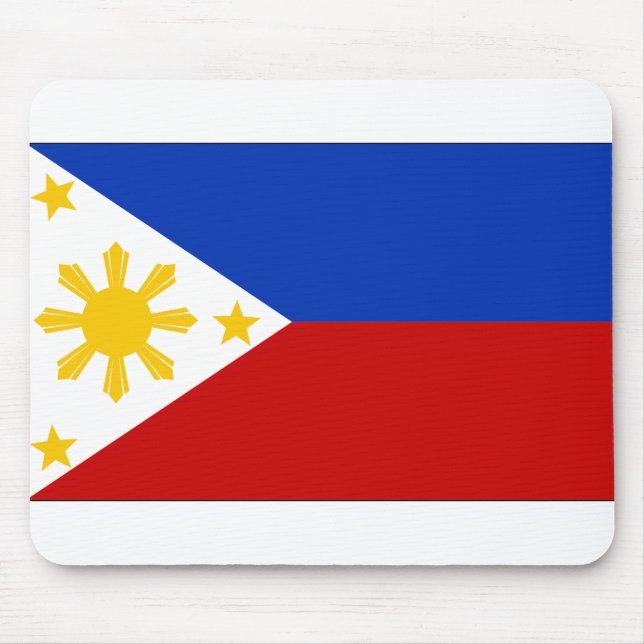 Flagge der Philippinen Mousepad (Vorne)