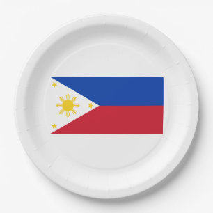 Flagge der Philippinen Pappteller