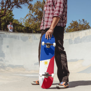 Flagge der Philippinen Skateboard