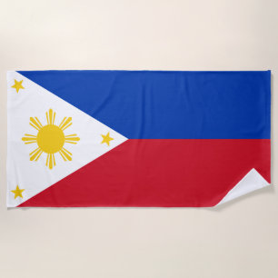 Flagge der Philippinen Strandtuch