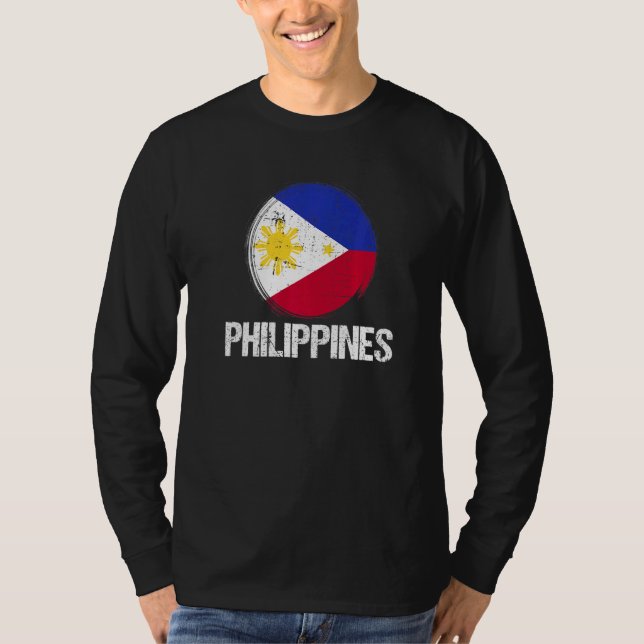 Flagge der Philippinen T-Shirt (Vorderseite)