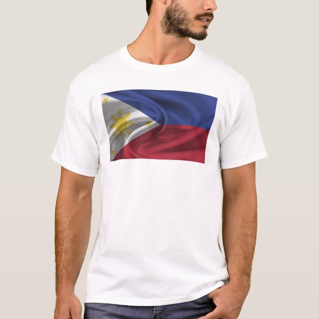 Flagge der Philippinen T-Shirt (Vorderseite)