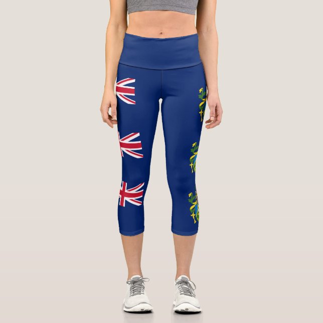 Flagge der Pitcairn-Inseln Capri Leggings (Vorderseite)