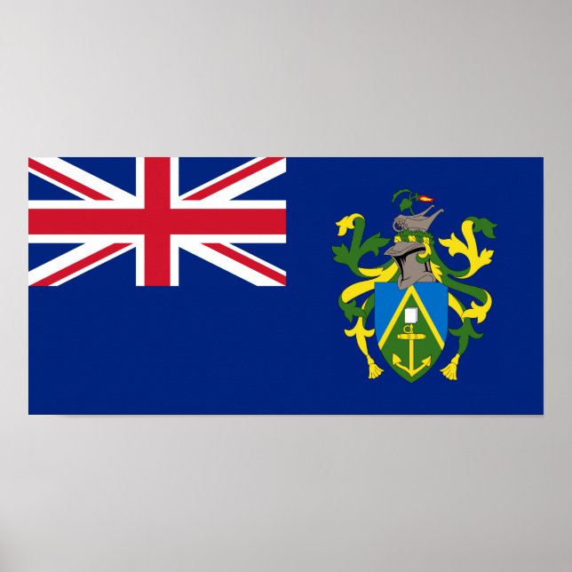 Flagge der Pitcairn-Inseln Poster (Vorne)