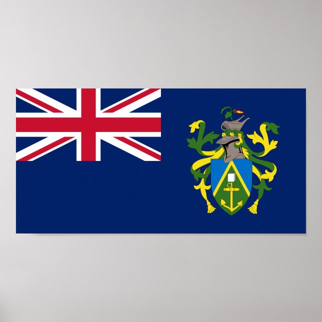 Flagge der Pitcairn-Inseln Poster (Vorne)