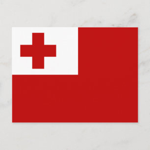 Flagge der Postkarte von Tonga