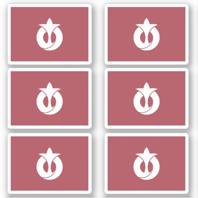 Flagge der Präfektur Aichi, Japan Aufkleber (Vorderseite)