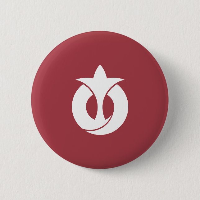 Flagge der Präfektur Aichi, Japan Button (Vorderseite)