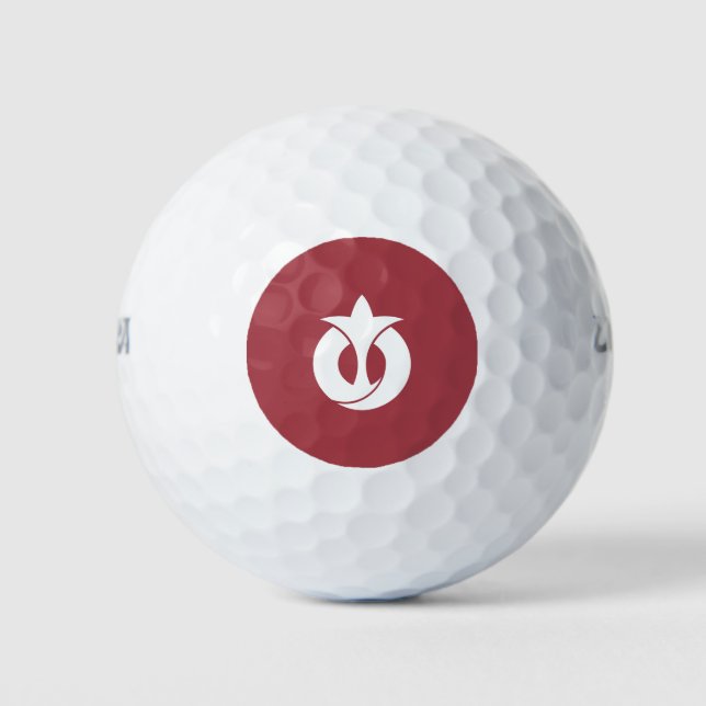 Flagge der Präfektur Aichi, Japan Golfball (Vorderseite)