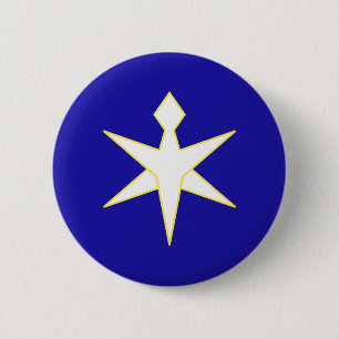 Flagge der Präfektur Chiba, Japan Button