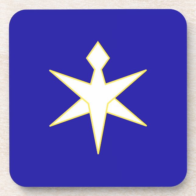 Flagge der Präfektur Chiba, Japan Getränkeuntersetzer (Vorderseite)