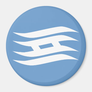 Flagge der Präfektur Hyogo, Japan Magnet