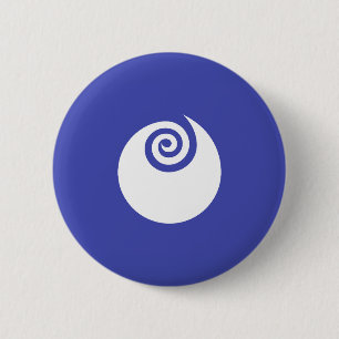 Flagge der Präfektur Ibaraki, Japan Button