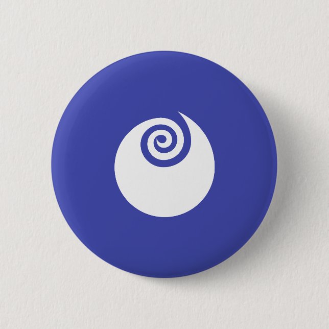 Flagge der Präfektur Ibaraki, Japan Button (Vorderseite)