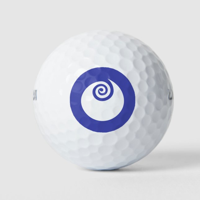 Flagge der Präfektur Ibaraki, Japan Golfball (Vorderseite)