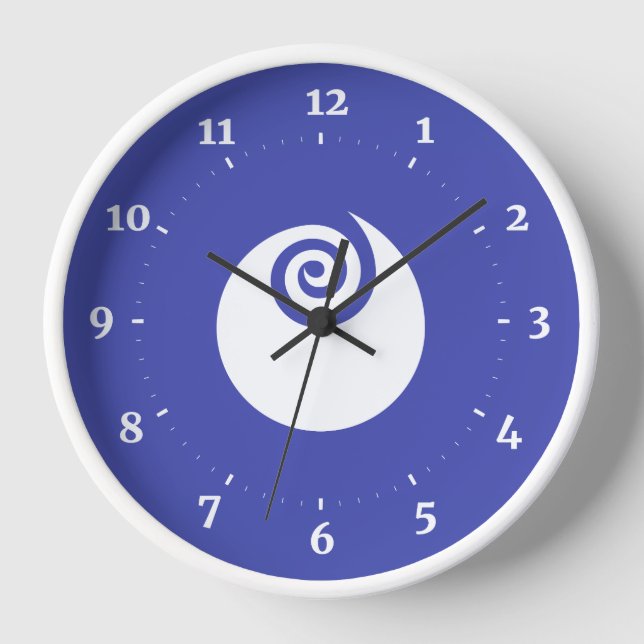 Flagge der Präfektur Ibaraki, Japan Uhr (Vorderseite)