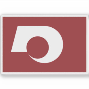 Flagge der Präfektur Kumamoto, Japan Aufkleber