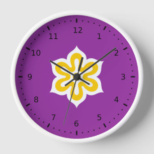 Flagge der Präfektur Kyoto, Japan Uhr